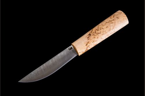 Нож Севера, средний <span>(дамасская сталь 1200 слоёв, рукоять карельская береза)</span>