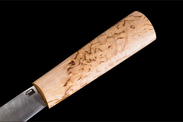 Якутский нож, средний <span>(дамасская сталь 1200 слоёв, рукоять карельская береза)</span>