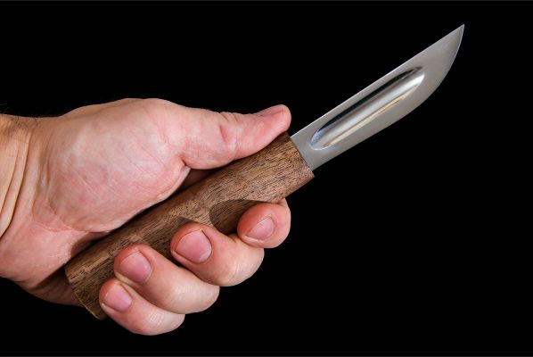 Якутский нож, малый <span>(95х18, орех)</span>