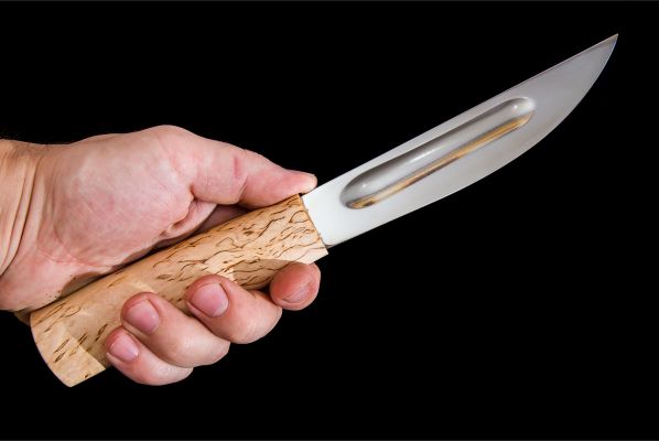 Якутский нож, большой <span>(х12мф, карельская берёза)</span>