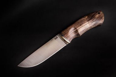 Нож Боровик - Premium <span><span>(S390, стабилизированная карельская берёза, мозаичный пин под темляк)</span></span>