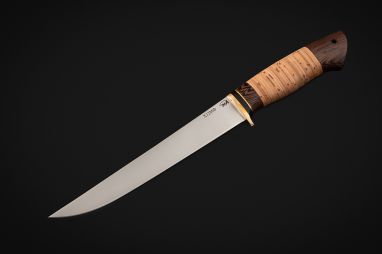 Нож Филейный большой <span><span>(х12мф, береста, венге)</span></span>