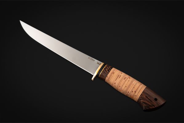 Нож Филейный большой <span>(х12мф, береста, венге)</span>