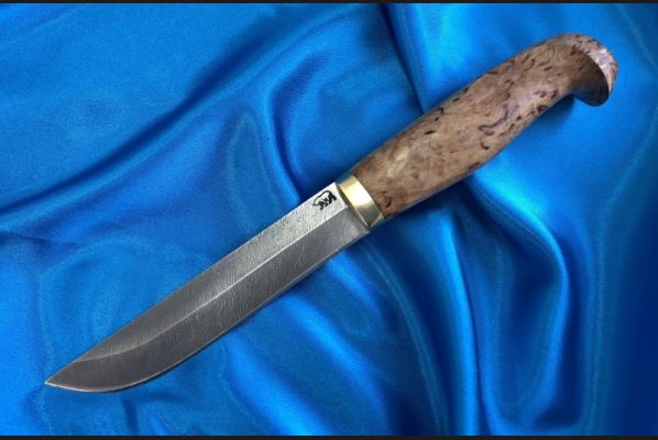 Реплика финского ножа Puukko <span>(дамаск, карельская береза)</span>