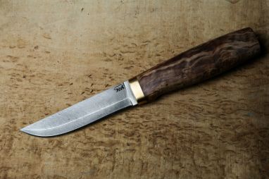 Реплика финского ножа Puukko 2 <span><span>(дамасская сталь 1200 слоёв, стабилизированная карельская береза)</span></span>