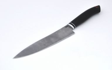 Нож Шеф - повар средний <span><span>(дамаск, черный граб)</span></span>