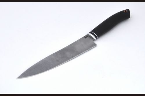 Нож Шеф - повар средний <span>(дамаск, черный граб)</span>