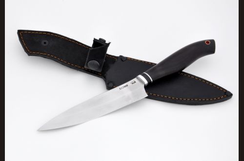 Нож Шеф - повар малый <span>(х12мф, чёрный граб)</span>