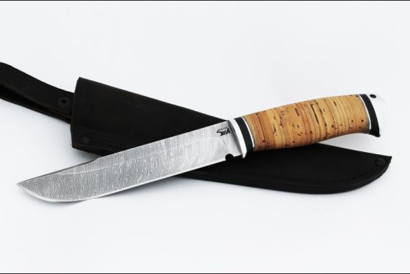 Нож Таёжный <span>(дамаск, береста, дюраль)</span>