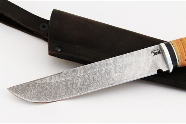 Нож Таёжный <span>(дамаск, береста, дюраль)</span>