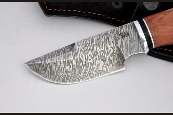 Нож Медведь <span>(дамаск, чёрный граб, дюраль)</span>