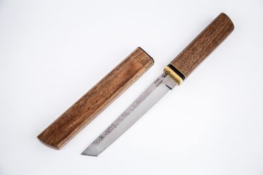 Нож Танто <span><span>(95х18, орех, деревянные ножны)</span></span>