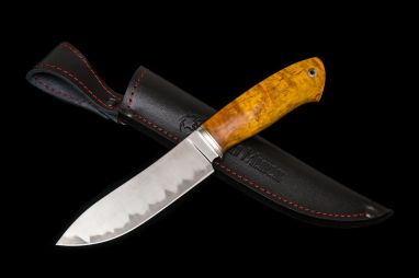 Нож Сибирь <span><span>(Авторский ламинат GD13, стабилизированная карельская берёза, мозаичный пин под темляк)</span></span>