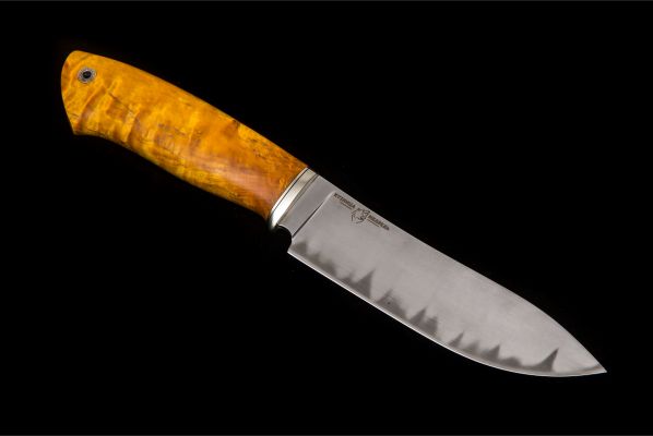 Нож Сибирь <span>(Авторский ламинат GD13, стабилизированная карельская берёза, мозаичный пин под темляк)</span>