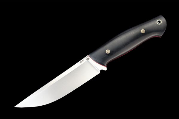 Нож Русский 2 <span>(K340, микарта, мозаичные пины, цельнометаллический)</span> 