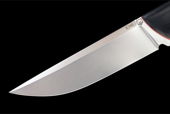 Нож Русский 2 <span>(K340, микарта, мозаичные пины, цельнометаллический)</span> 