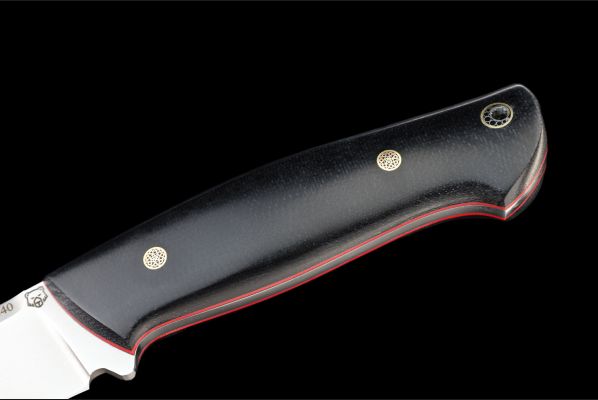 Нож Русский 2 <span>(K340, микарта, мозаичные пины, цельнометаллический)</span> 