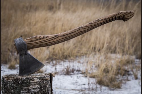 Топор большой Лесоруб <span>(шх15 + у10а, рукоять ясень, резная)</span>