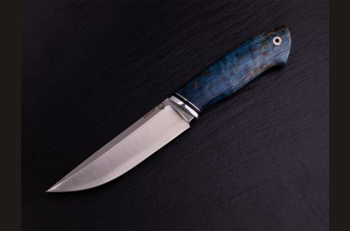 Нож Русский 2 <span>(М390, стабилизированная карельская берёза, мозаичный пин под темляк)</span>