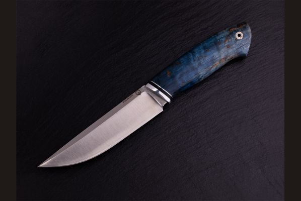 Нож Русский 2 <span>(М390, стабилизированная карельская берёза, мозаичный пин под темляк)</span>