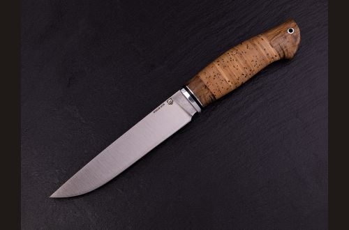 Нож Охотник 2 <span>(М390, береста, стабилизированная карельская берёза)</span>