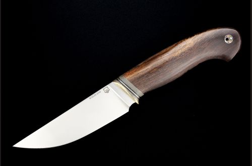 Нож Русский <span>(М390, Айронвуд,Латунь, Мозаичный пин под темляк)</span>