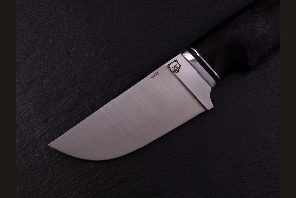 Нож Медведь-premium <span>(VG10, чёрный граб, формованные ножны)</span>