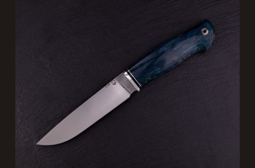 Нож Лиса <span>(Х12МФ, стабилизированная карельская берёза, мозаичный пин под темляк)</span>