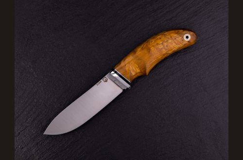 Нож Кабанчик <span>(Х12МФ, стабилизированная карельская берёза, мозаичный пин под темляк)</span>