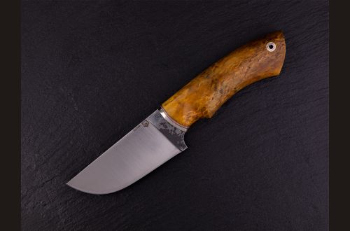 Нож Медведь-premium <span>(Х12МФ, стабилизированная карельская берёза, мозаичный пин под темляк