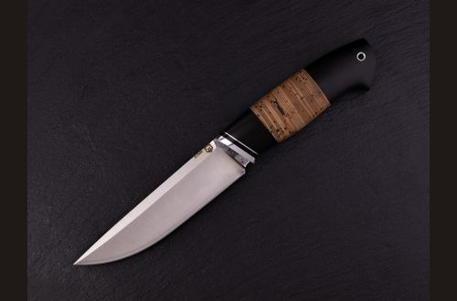 Нож Русский 2 <span>(Х12МФ, береста, чёрный граб)</span>
