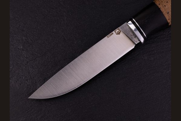 Нож Егерь <span>(Х12МФ, береста, чёрный граб)</span>