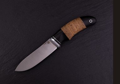 Нож Кабанчик <span><span>(Х12МФ, береста, чёрный граб