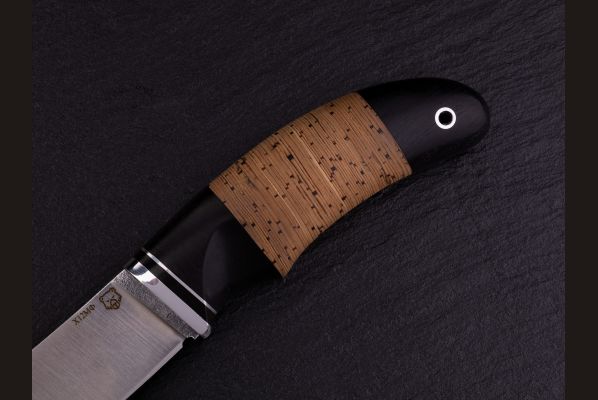 Нож Кабанчик <span>(Х12МФ, береста, чёрный граб