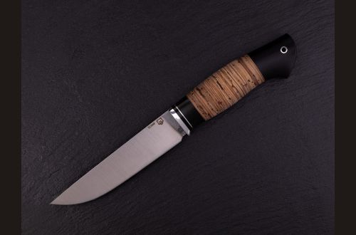 Нож Лиса <span>(Х12МФ, береста, чёрный граб)</span>
