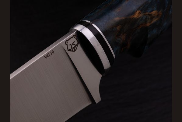 Нож Медведь - premium <span>(VG 10, стабилизированная карельская берёза)</span>