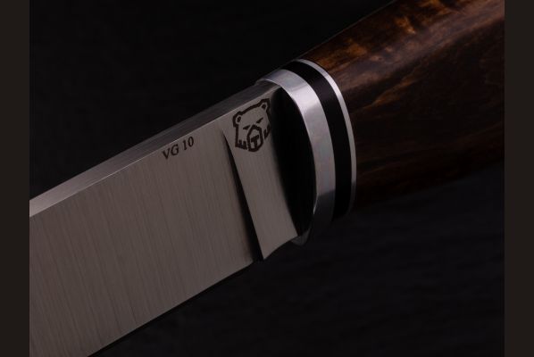 Нож Лиса <span>(VG 10, стабилизированная карельская берёза)</span>