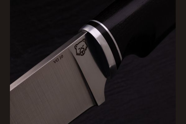 Нож Медведь - premium <span>(VG 10, чёрный граб)</span>