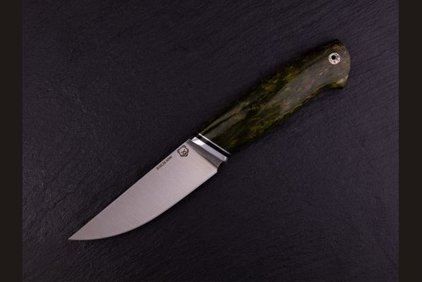 Нож Русский <span>(М390, стабилизированная карельская берёза, мозаичный пин под темляк)</span>