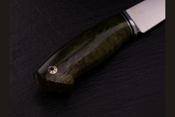 Нож Русский <span>(М390, стабилизированная карельская берёза, мозаичный пин под темляк)</span>