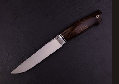 Нож Охотник 2 <span><span>(М390, стабилизированная карельская берёза, мозаичный пин под темляк)</span></span>