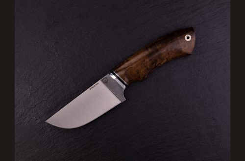 Нож Медведь - premium <span>(М390, стабилизированная карельская берёза, мозаичный пин под темляк)</span>