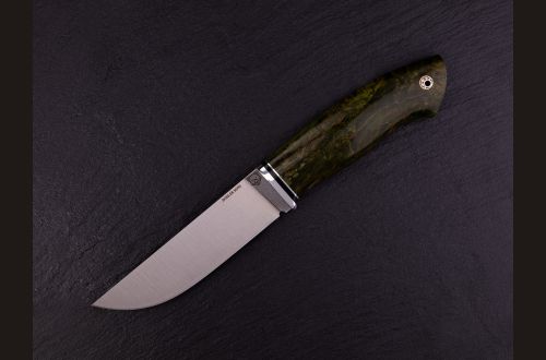 Нож Хантер <span>(М390, стабилизированная карельская берёза, мозаичный пин под темляк)</span>