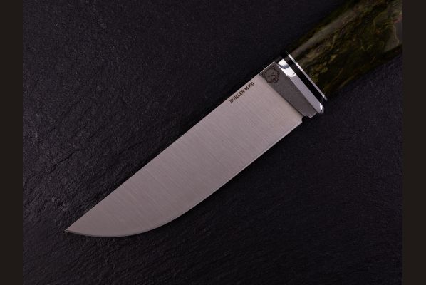 Нож Хантер <span>(М390, стабилизированная карельская берёза, мозаичный пин под темляк)</span>