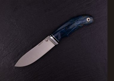 Нож Кабанчик <span><span>(М390, стабилизированная карельская берёза, мозаичный пин под темляк)</span></span>