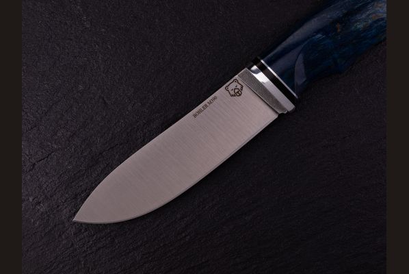 Нож Кабанчик <span>(М390, стабилизированная карельская берёза, мозаичный пин под темляк)</span>
