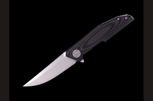 Складной нож "Вектор" <span>(N690, Карбон Черный, Замок "Liner-lock")</span>