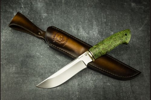 Нож Походный <span>(Elmax, стабилизированная карельская береза)</span> фомованные норжны