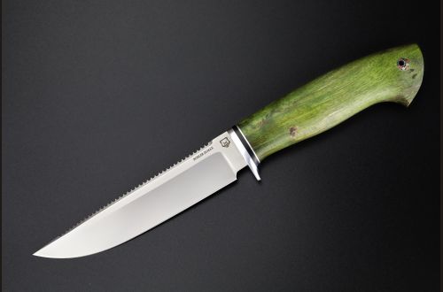Нож Ерш <span>(Elmax, стабилизированная карельская береза)</span> формованные ножны