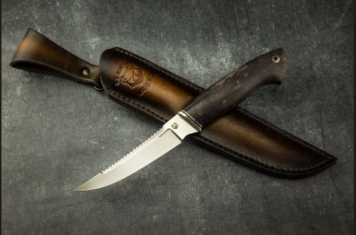 Нож Рыбак <span>(М390, стабилизированная карельска береза)</span>